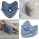 image 7 of Memory Foam Leg Knee Support Pillow Blue Cushion