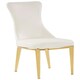 image 1 of Interiors by Premier White Dining Chair, Comfortable Leather Desk Chair, Backrest Dining chair, Faux White Leather