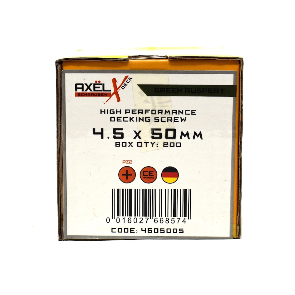image 1 of Axel High Performance Decking Screws (Dia) 4.5mm (L) 50mm - Box of 200