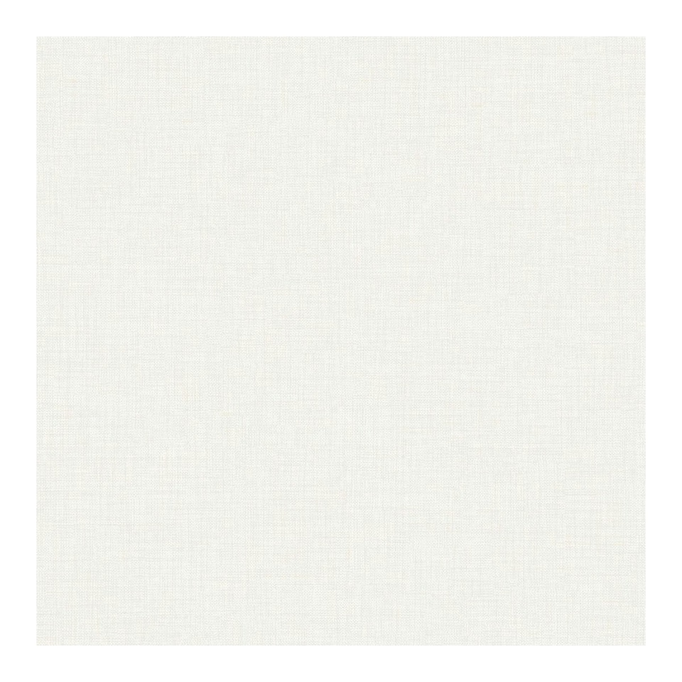 image 1 of Muriva Cambric Linen Effect Vinyl Wallpaper - Ivory - 10m x 53cm Yellow