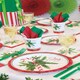 image 2 of Pack of 8 Candy Cane Christmas Round 7" Dessert Plates