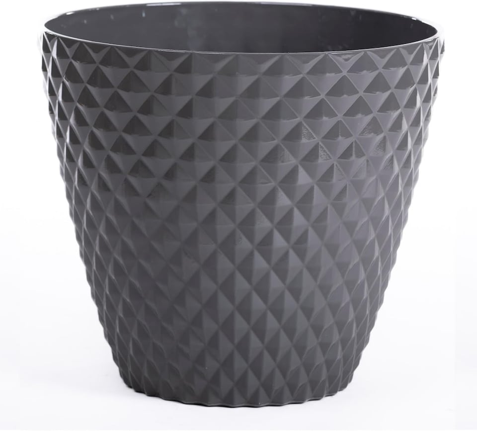 image 1 of Diamond Planter Slate Grey (D39.5 x H35cm) x 2 | Grey | 2