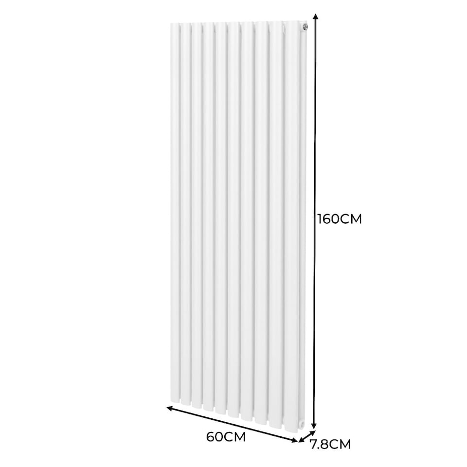 image 1 of Oval Column Radiator 1600mm x 600mm White