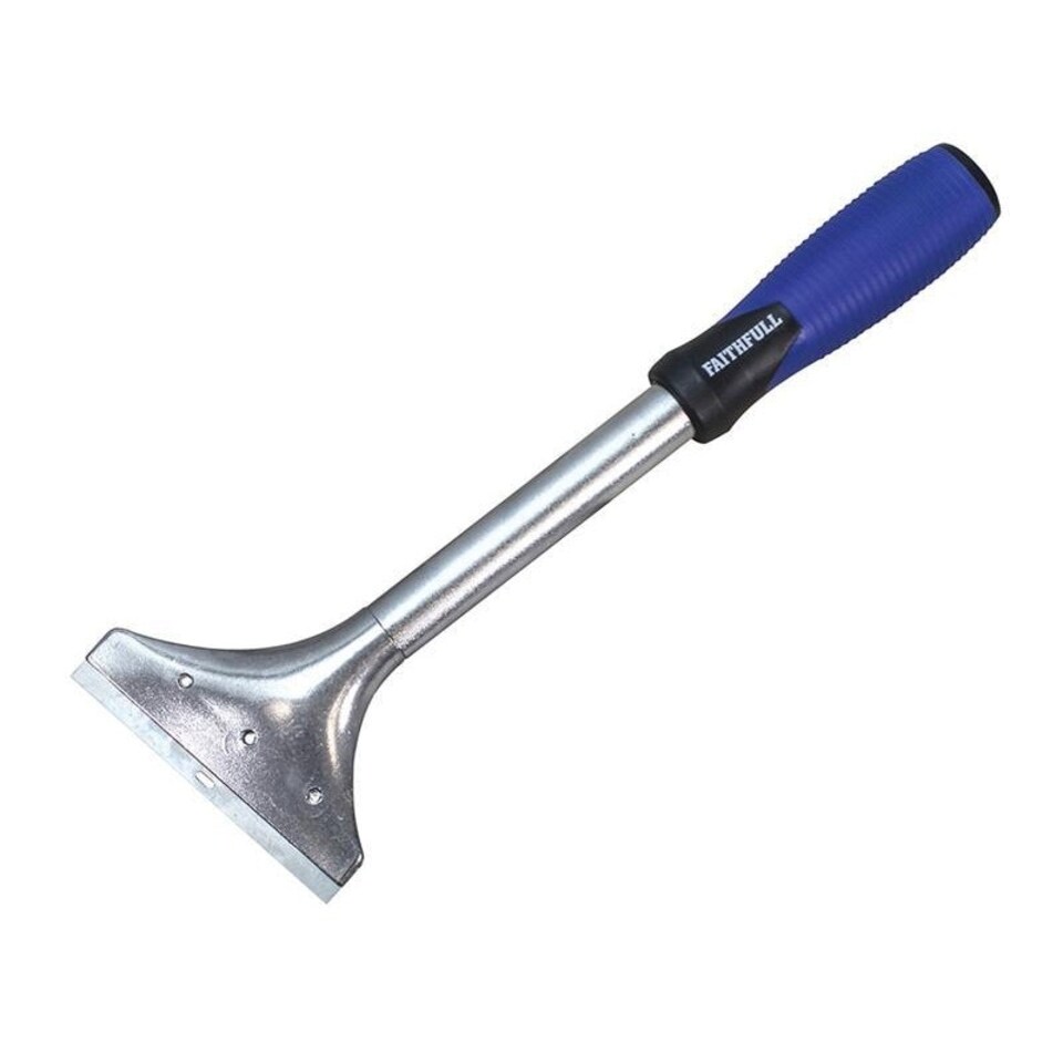 Faithfull Heavy-duty Long Handled Scraper - Multi Colour - 100mm x 12in