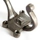 image 2 of Hammer & Tongs Number 1 Double Wall Hook - W50mm x H115mm - Raw
