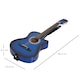 image 3 of HOMCOM 38 Inch Full Size Blue Classical Acoustic Electric Guitar Kids Guitar and Junior Guitar   Premium Gloss Finish w/Case - Blue
