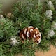 image 5 of 90cm Snow King Fir Christmas Swag Garland with Pine Cones & Snow Tips