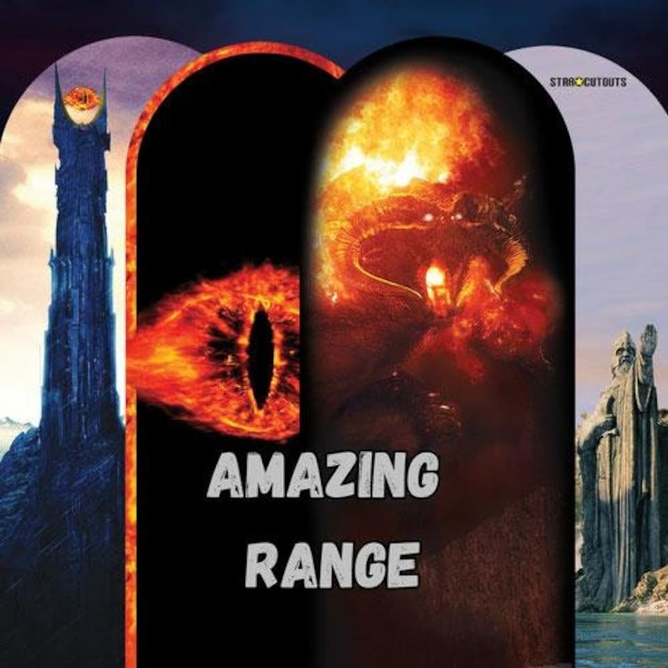 image 1 of Lord of the Rings Argonath Single Backdrop Cardboard Cutout 185cm