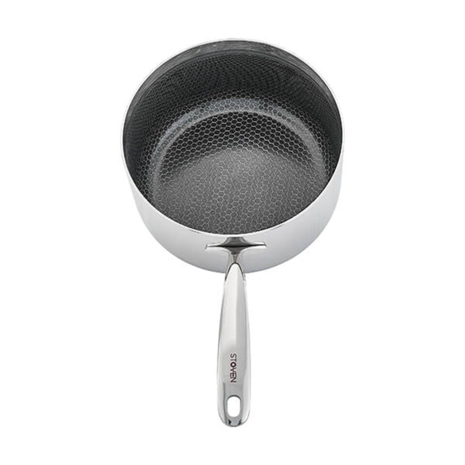 image 1 of Stoven Hextra 20cm Non-Stick Saucepan with Lid