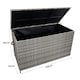 image 5 of Rattan Cushion Storage Box - Grey