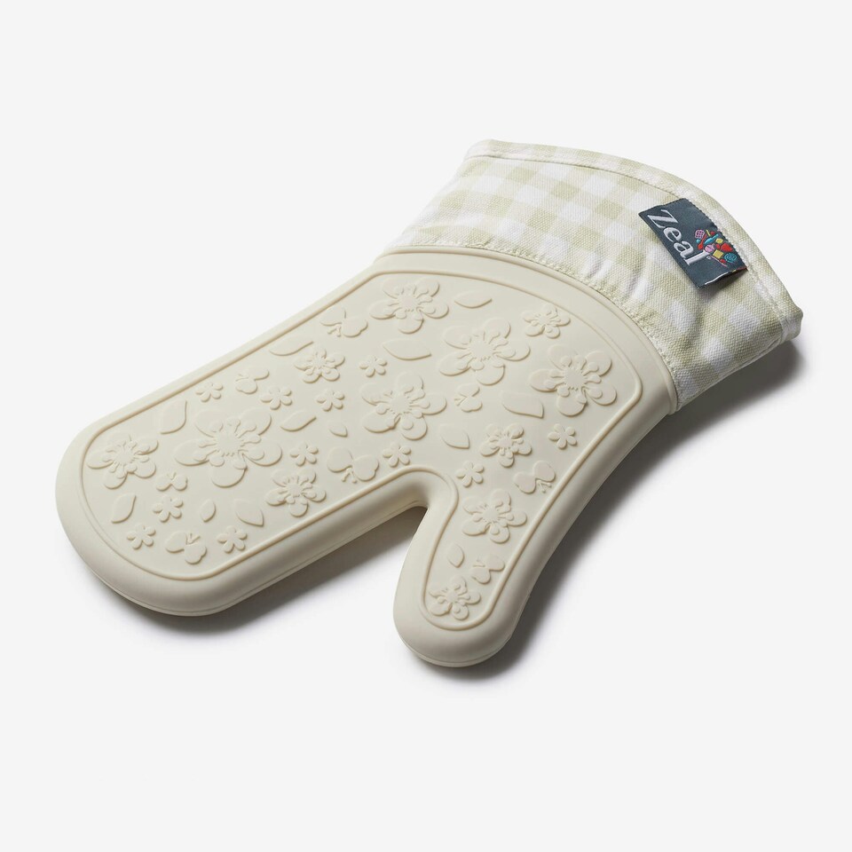 image 1 of Zeal Steam Stop™ Waterproof Silicone Single Oven Glove Cream
