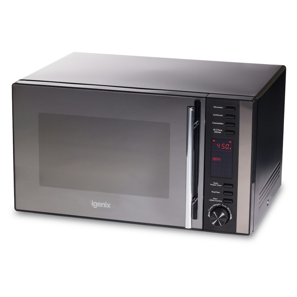 image 1 of Igenix IG2590 Digital Combination Microwave & Grill, 10 Auto Cooking Menus, Black