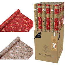 Pack of 2 3m Festive Christmas Woodland Gift Wrap Rolls