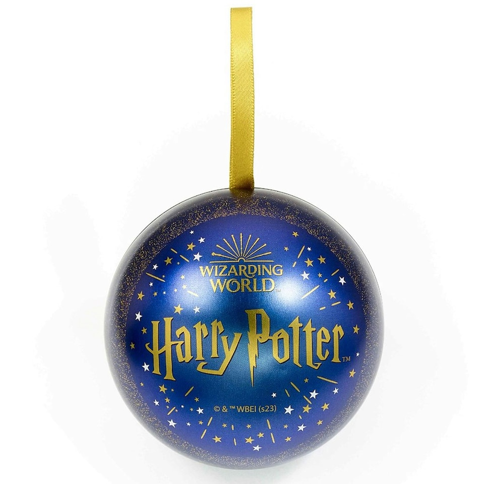 image 1 of Harry Potter Hogwarts Castle Christmas Bauble - Royal Blue/Gold - One Size