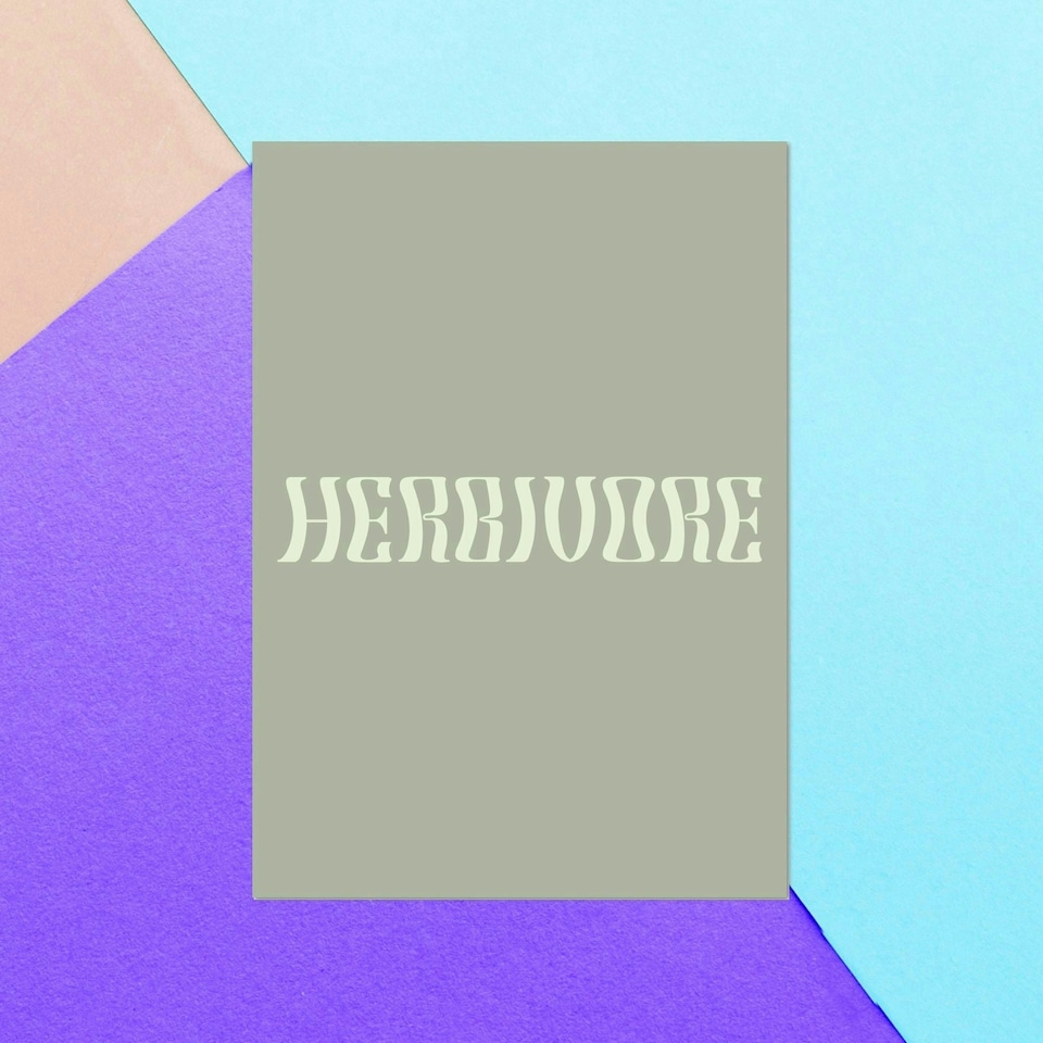 Herbivore Greetings Card