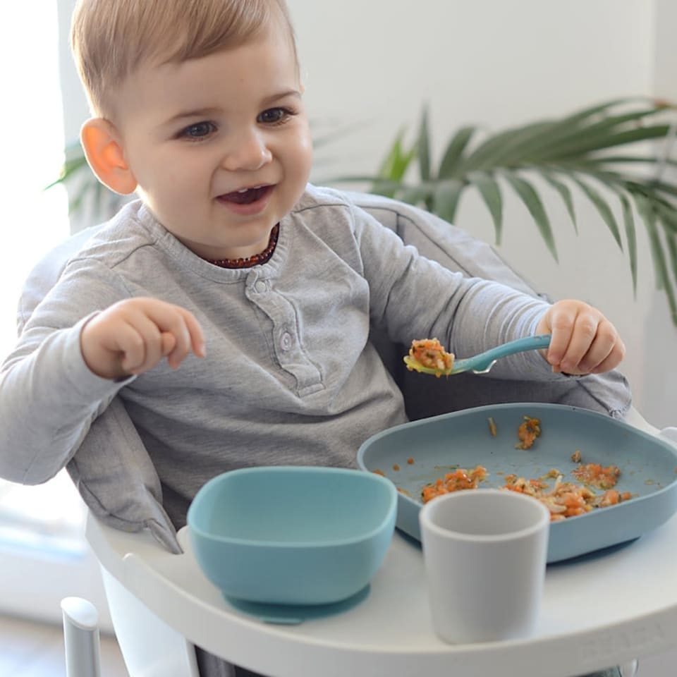 image 1 of Béaba Silicone Meal 4pcs Set Jungle Mist