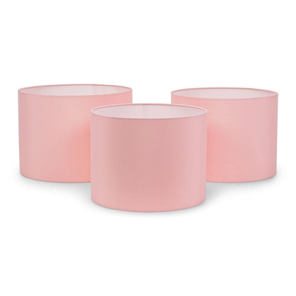 ValueLights Torbery Set of 3 Blush Nesting Ceiling Shades | Pink