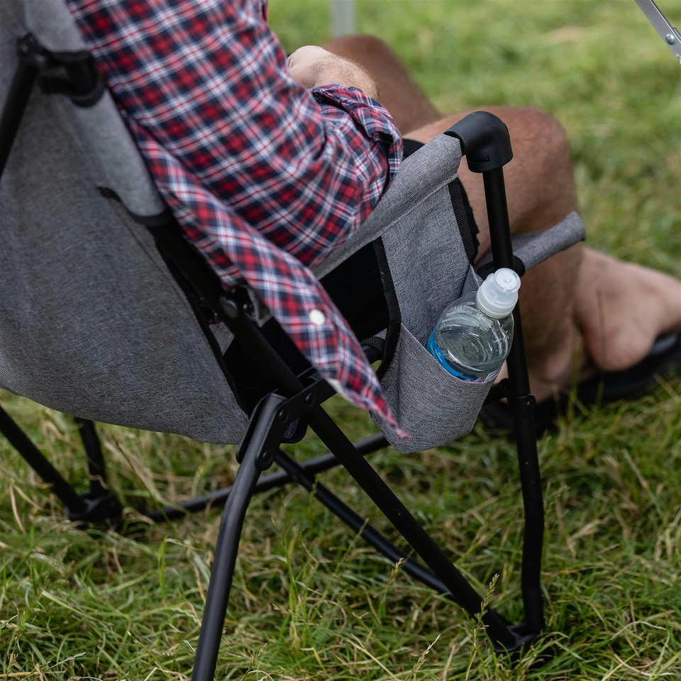 image 1 of Coleman Forester Sling Chair with Drinks Holder - Black N/A