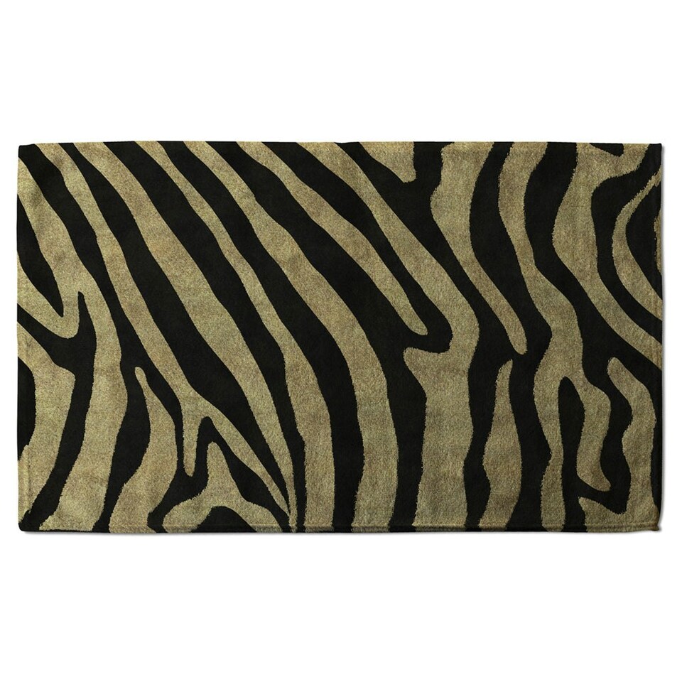 image 1 of Golden Zebra (Kitchen Towel)