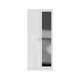 image 5 of FWStyle Chilton 2 Door Wardrobe With Mirror - White Gloss Front White
