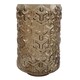 image 1 of Glass Vase Embossed Chestnut Glass Vase 26cm Botanik | Brown | 26