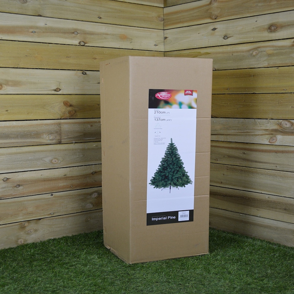 image 1 of 7ft (210cm) Imperial Pine Christmas Tree in Green with 770 tips 137cm Diameter | Green | Green