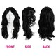 image 8 of 70s Flick Wig – Black Retro Fancy Dress Hairpiece for Disco & Vintage Costumes Black | One Size
