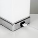image 2 of ValueLights Lazio Chrome & White Frosted Glass Bedside Touch Table Lamp with USB Charging Port and 5w LED Candle Bulb White