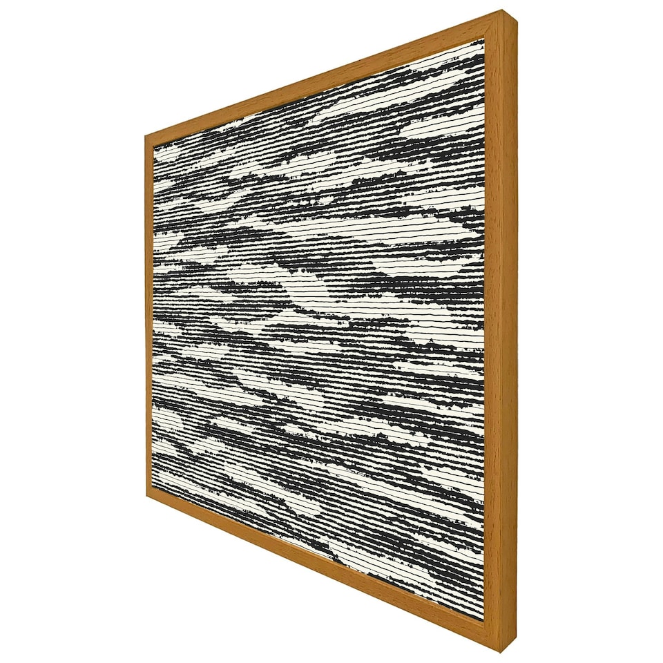 image 1 of Grunged stripes (Picture Frame) Black | XL