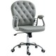 image 1 of Vinsetto Office Chair PU Diamante Padded Ergonomic 360° Swivel Grey
