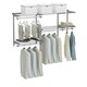 image 1 of COSTWAY Wall Mounted Closet System Hanging Organizer Rack Grey | One Size