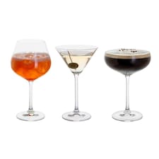 Cocktail Glasses: Dartington Cocktail Hour Glasses, Set of 3 Clear