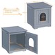 image 3 of Yaheetech Cat Litter Box Enclosures Grey | One Size