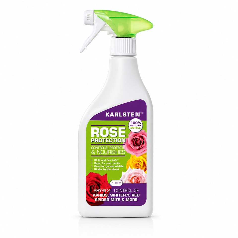image 1 of Karlsten 3-in-1 Rose Protection Spray | Kills Aphids, Whiteflies & Spider Mites | Prevents Powdery Mildew, Black Spot & Fungal Diseases | Rose Feed & Plant Tonic for Stronger, Healthier Growth