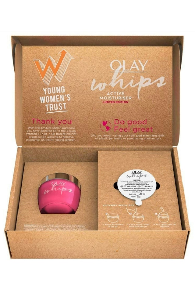 image 1 of Olay Whips Face Moisturiser Whip Formula 50ml Jar and 50ml Refill Pod (100ml) Olay