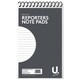 image 4 of Pack of 3 5"x8" 40 Sheets Reporters Note Pads