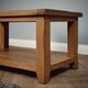 image 3 of Rustic Oak Coffee Table With Shelf Fully Assembled 105cm Wide x 50cm High x 55cm Deep