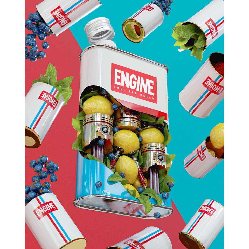 image 1 of Engine - Pure Organic Gin (70cl) (Includes Metal Cup)
