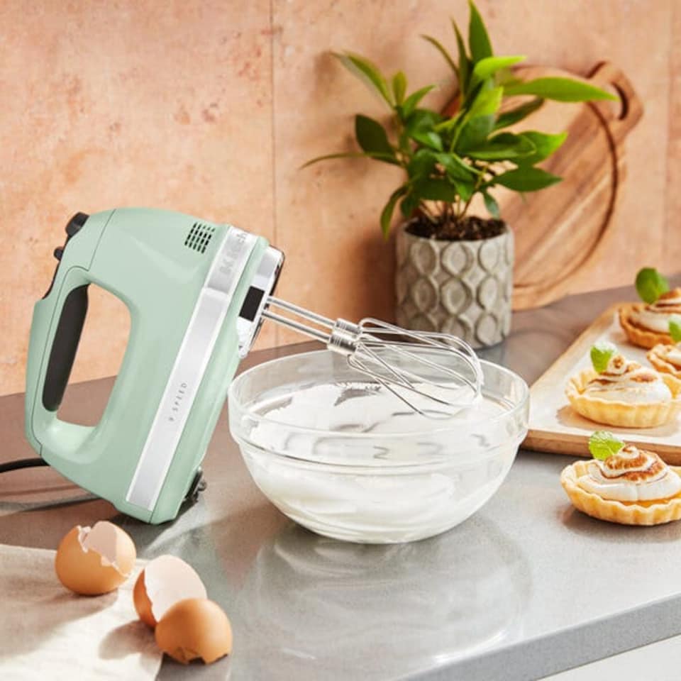 image 1 of KitchenAid 9 Speed Hand Mixer Pistachio | Green