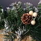 image 7 of Premier 270cm (9ft) Christmas Garland Decoration Snow Tips White Berries & Cones