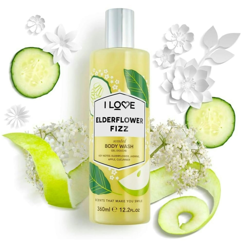 image 1 of I Love Elderflower Fizz Scented Body Wash 350ml