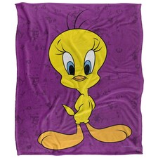 Looney Tunes Character Collage Tweety Blanket - Multicoloured - One Size