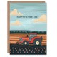 image 1 of Farm Tractor Farming Crop Simple Design Fathers Day Dad Card