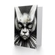 image 2 of Angry Cat Mask Horror Halloween Card