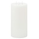 image 1 of Hill Interiors Luxe Collection Natural Glow 3 Wick Electric Candle - White - 30cm x 15cm x 15cm
