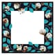 image 2 of Watercolour blue leaf frame (Picture Frame) Brown | Oak | XL