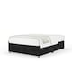 image 1 of Super Ortho Orthopaedic Black Naples Velvet Divan Set Small Double