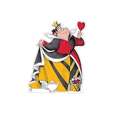 Vintage Alice in Wonderland Queen of Hearts Medium Cardboard Cutout 115cm