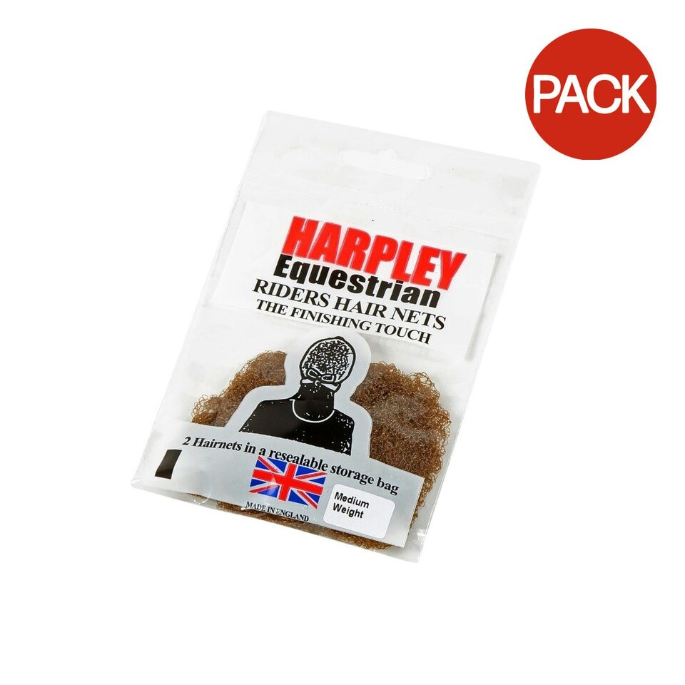 Equi-Net Womens/Ladies Harpley Hair Net (Pack of 2) - Dark Brown - One Size Brown