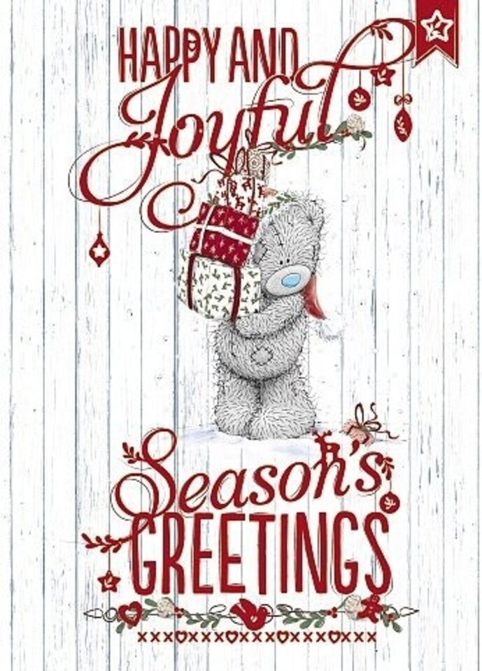 image 1 of Seasons Greetings Me to You Bear Christmas Card